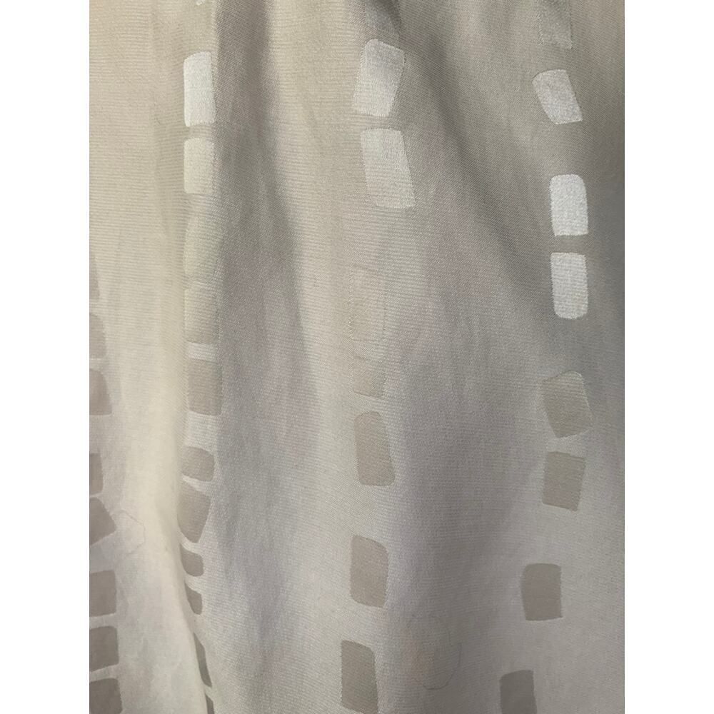 Marc Jacobs Silk Dolman Sleeve Tie Front Ivory Silk Jacquard Blouse Small - Picture 5 of 6